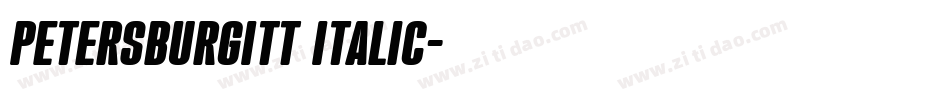 PetersburgITT Italic字体转换